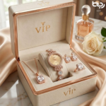 5Pcs Women’s Luxury Watch Jewelry Set – Water Resistant Quartz Watch For Girls. - Image 2