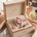 5Pcs Women’s Luxury Watch Jewelry Set – Water Resistant Quartz Watch For Girls.