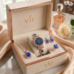 5Pcs Women's Luxury Watch Jewelry Set - Water Resistant Quartz Watch For Girls. - Image 2