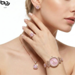 5Pcs Women’s Luxury Watch Jewelry Set – Water Resistant Quartz Watch For Girls. - Image 7