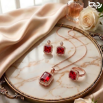 5Pcs Women's Luxury Watch Jewelry Set - Water Resistant Quartz Watch For Girls. - Image 3