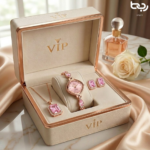 4Pcs Women’s Luxury Watch Jewelry Set – Water Resistant Quartz Watch For Girls.